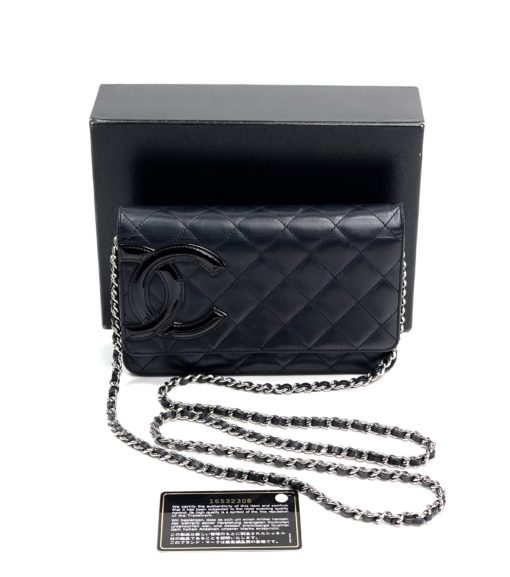 Chanel Black Cambon WOC with Silver Hardware 2