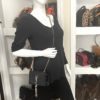 YSL Black Calfskin Crocodile Embossed Kate Monogram Tassel Chain WOC 6