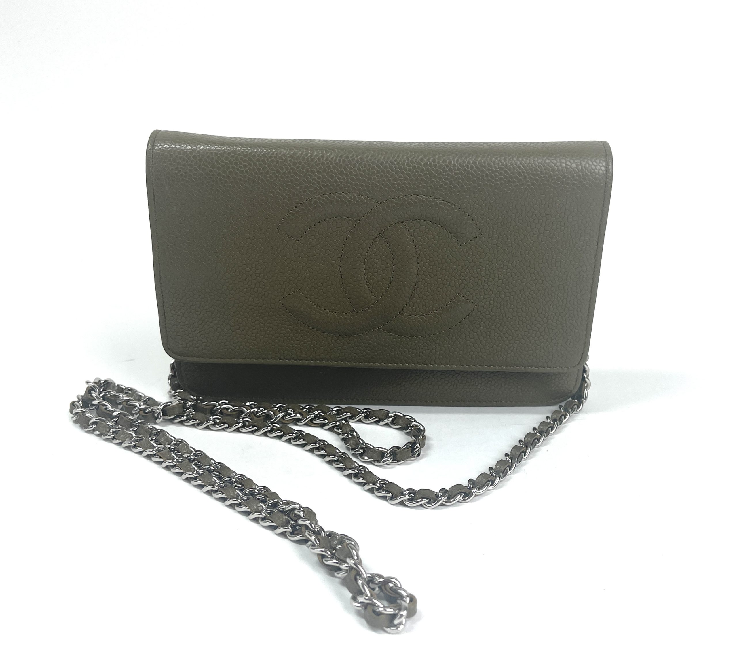 Chanel Olive Green Caviar Timeless WOC with Silver Hardware - A World Of  Goods For You, LLC