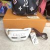 GUCCI Winter White Small Grained Calfskin Belt Bag 2