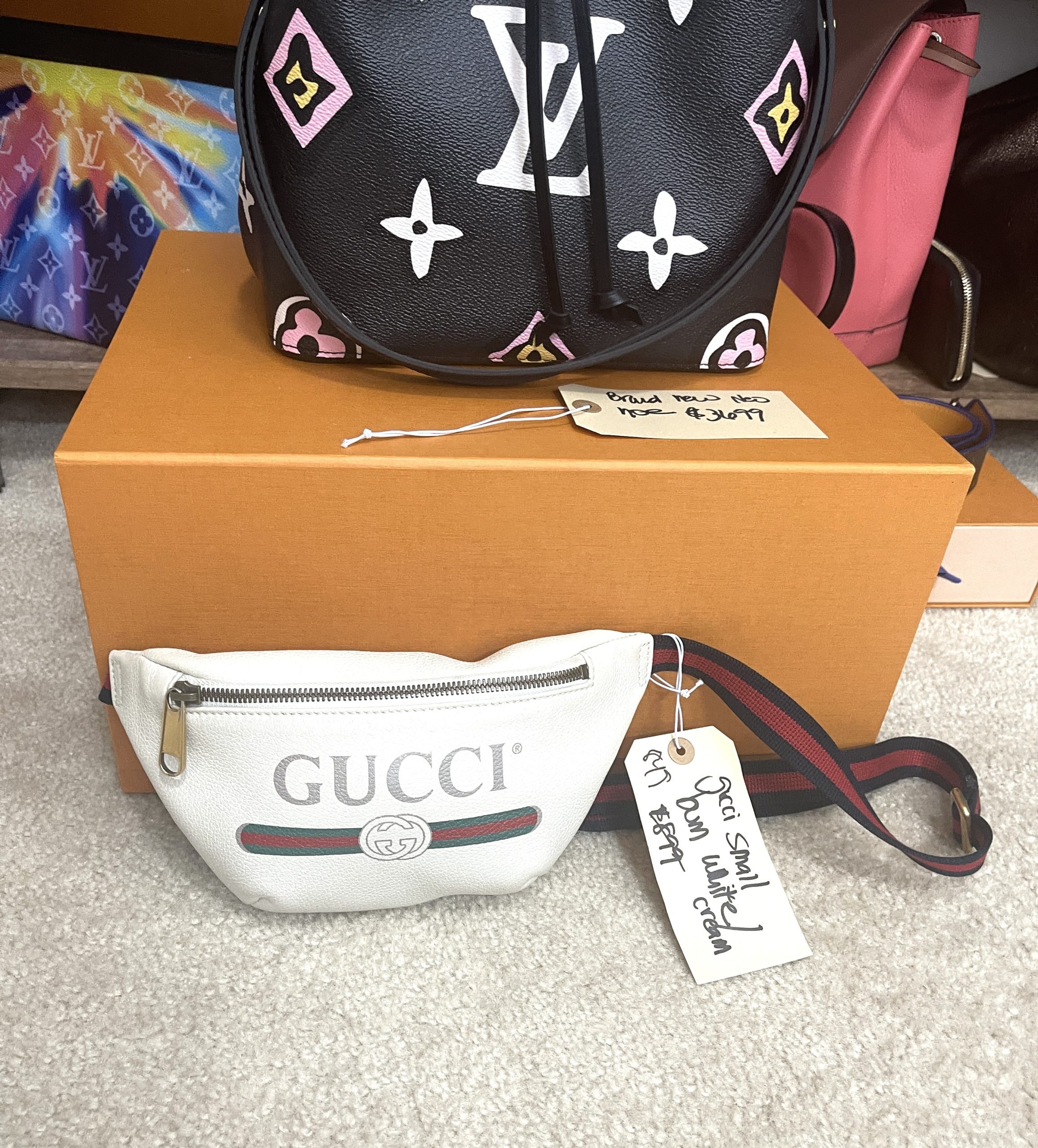 GUCCI Winter White Small Grained Calfskin Belt Bag - A World Of Goods For  You, LLC