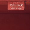 Celine Drummed Calfskin Red/Orange Nano Luggage Crossbody 10