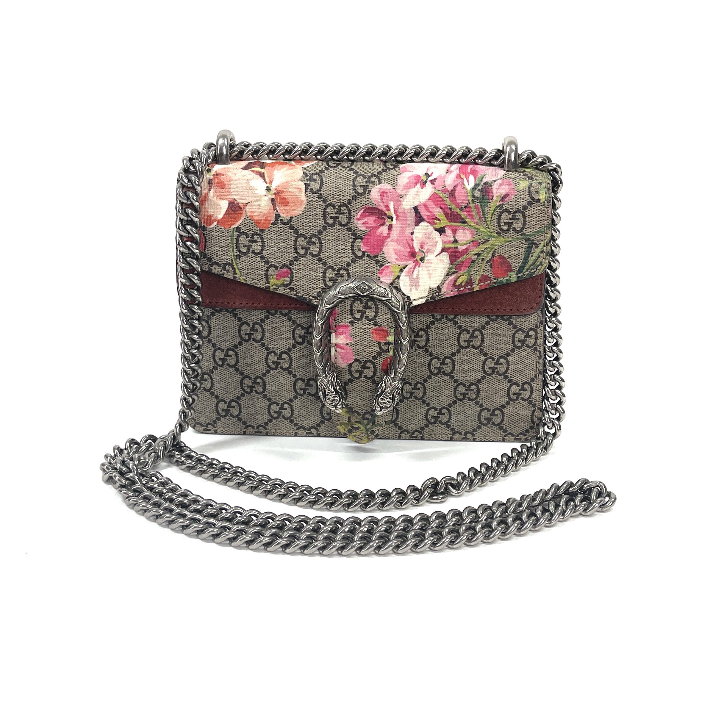 Gucci Womens Dionysus Bag Monogram Canvas / Leather Super Mini – Luxe  Collective