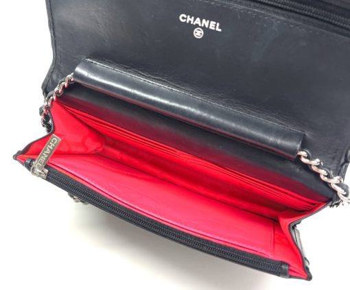Chanel Black Cambon WOC with Silver Hardware 15