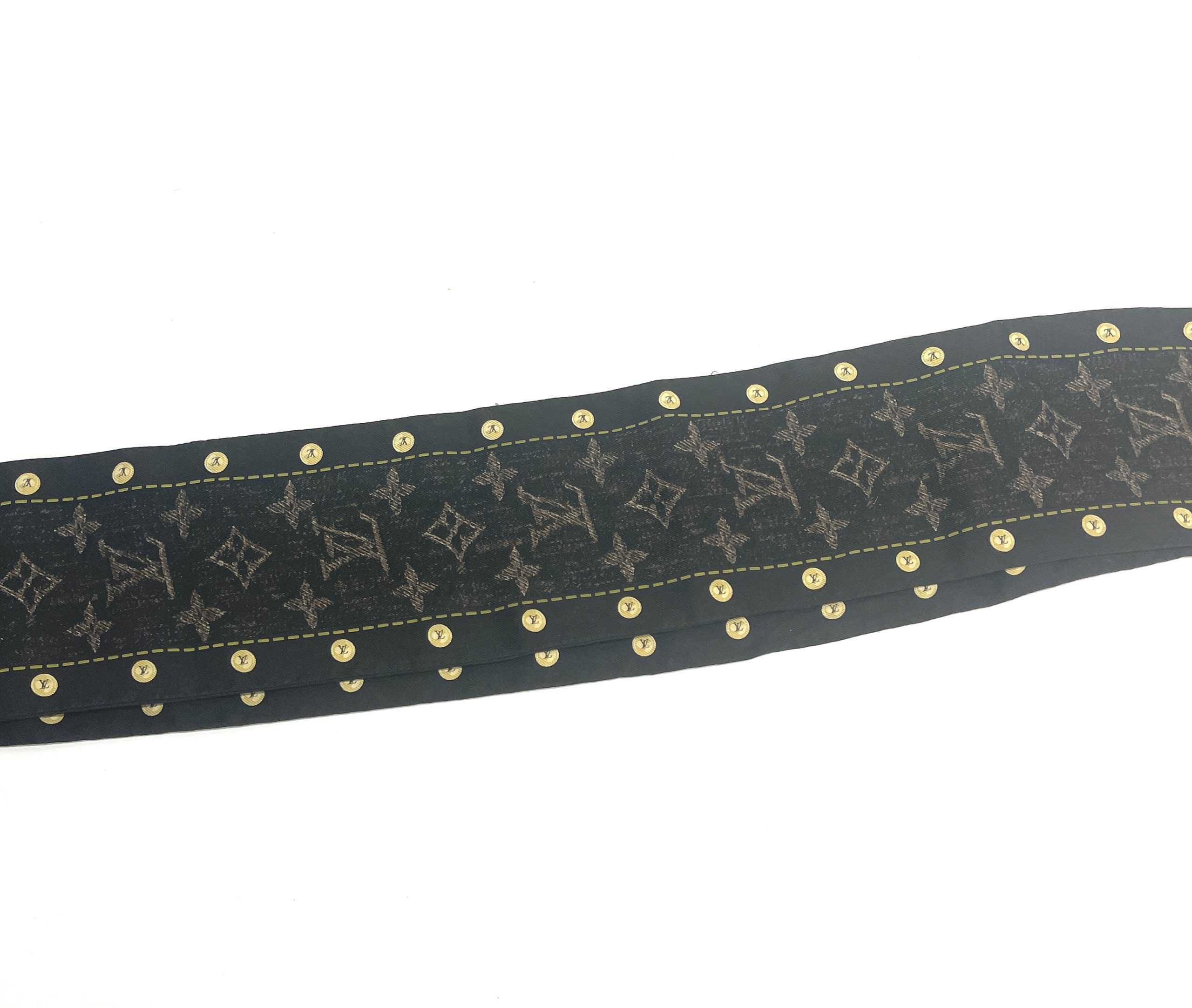 Louis Vuitton Silk Monogram Denim Bandeau Ebene - A World Of Goods