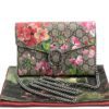 Gucci Beige GG Supreme Coated Canvas Mini Dionysus Blooms Wallet-On-Chain Bag 11