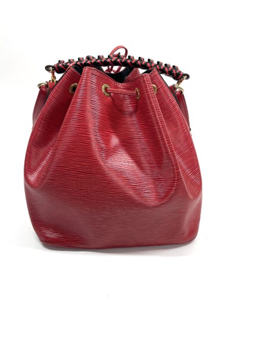 Louis Vuitton Epi Petit Noe Castillan Red Shoulder Bag 4