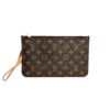 Louis Vuitton Monogram Neverfull Pouch Pochette with Fuchsia 6