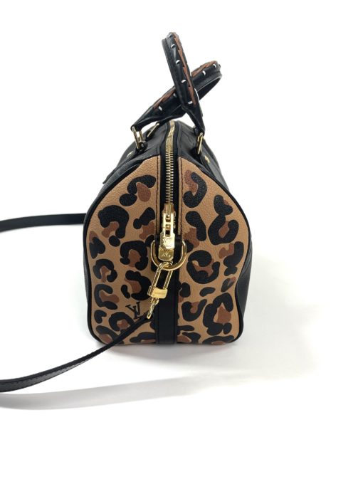 Louis Vuitton Limited Edition Wild At Heart Black Speedy 25 Bandouliere 5