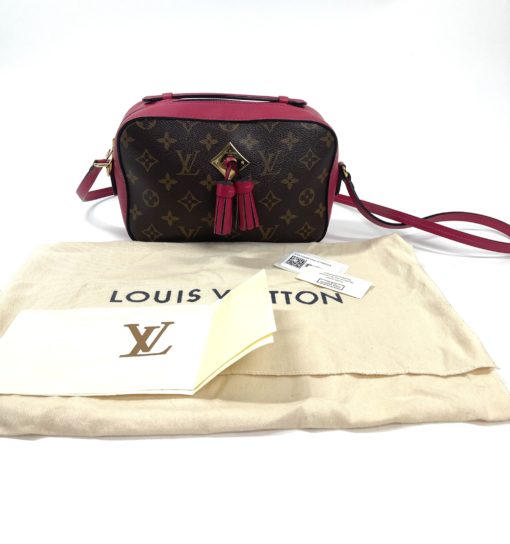Louis Vuitton Monogram Saintonge Crossbody With Freesia Pink w dust bag
