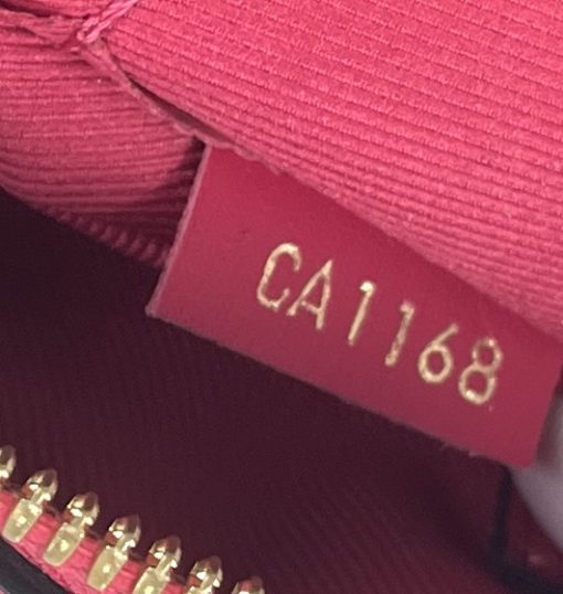 Louis Vuitton Monogram Saintonge Crossbody With Freesia Pink date code