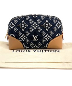 Louis Vuitton Jacquard Since 1854 Cosmetic Pouch PM Blue