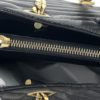 YSL Black Grain De Poudre Matelasse Chevron Tote Bag With Gold Hardware 8