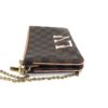Louis Vuitton LV Damier Ebene Double Zip Pochette Crossbody 18