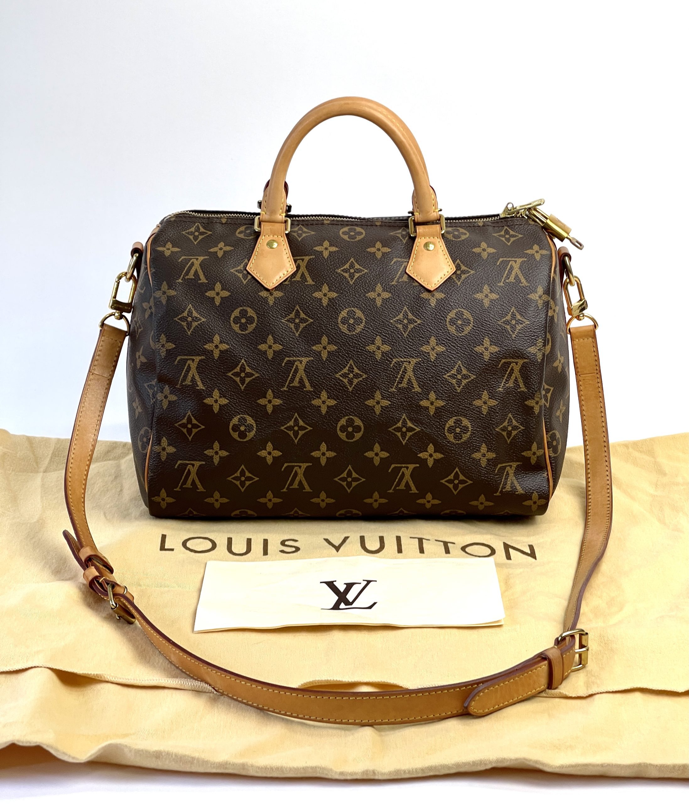 AUTHENTIC 1991 Red Louis Vuitton Epi Leather Speedy 25 Lock Keys Ships from  US !