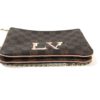Louis Vuitton LV Damier Ebene Double Zip Pochette Crossbody 17