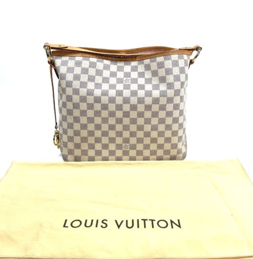 Louis Vuitton Azur Delightful PM Hobo Bag With Rose Ballerine Interior 5