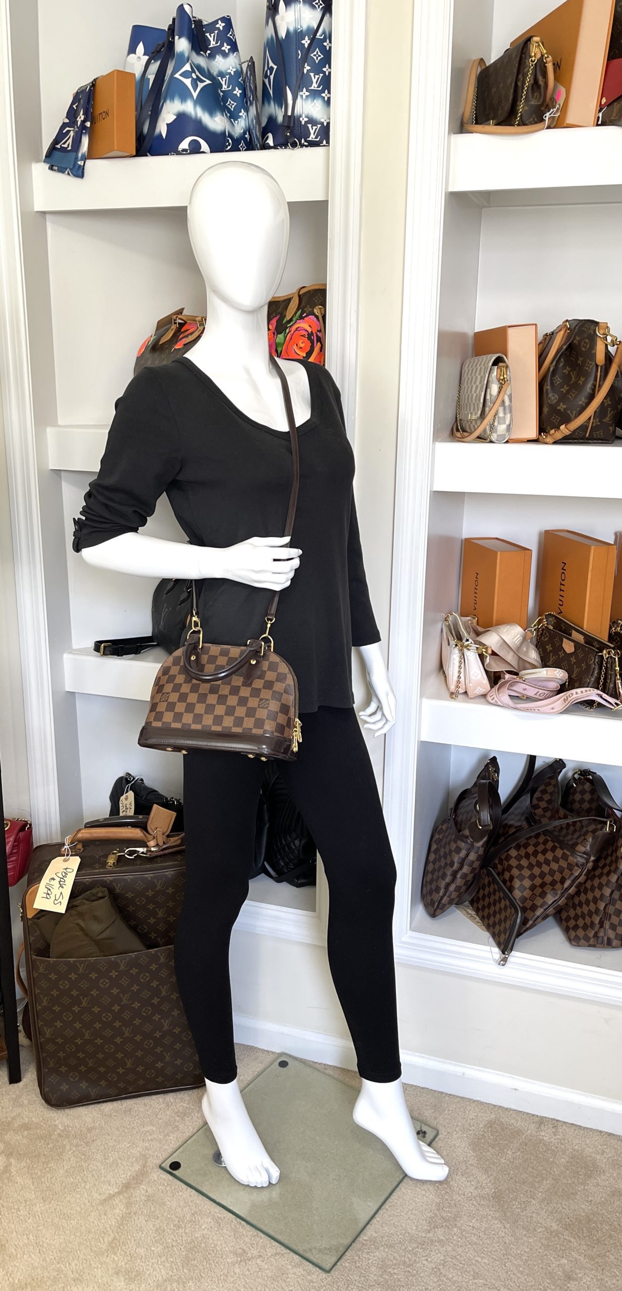 Louis Vuitton Alma BB Damier Ebene Crossbody - A World Of Goods For You, LLC