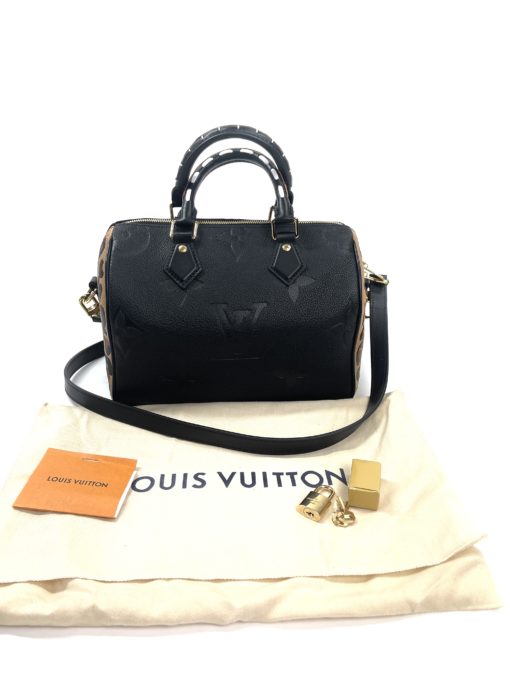 Louis Vuitton Limited Edition Wild At Heart Black Speedy 25 Bandouliere 3