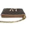Louis Vuitton LV Damier Ebene Double Zip Pochette Crossbody 19