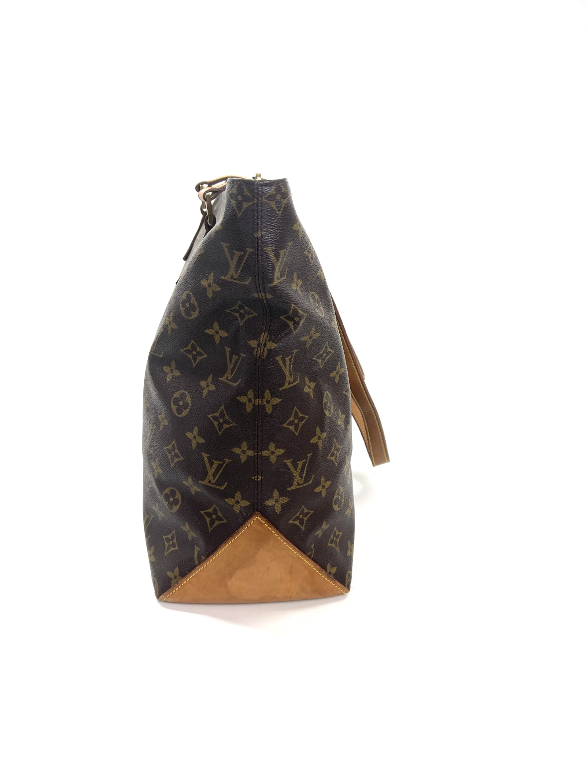 Used Brown Louis Vuitton Authentic Vintage Monogram Cabas Mezzo Zipper Tote  Bag Houston,TX