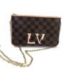Louis Vuitton LV Damier Ebene Double Zip Pochette Crossbody 14