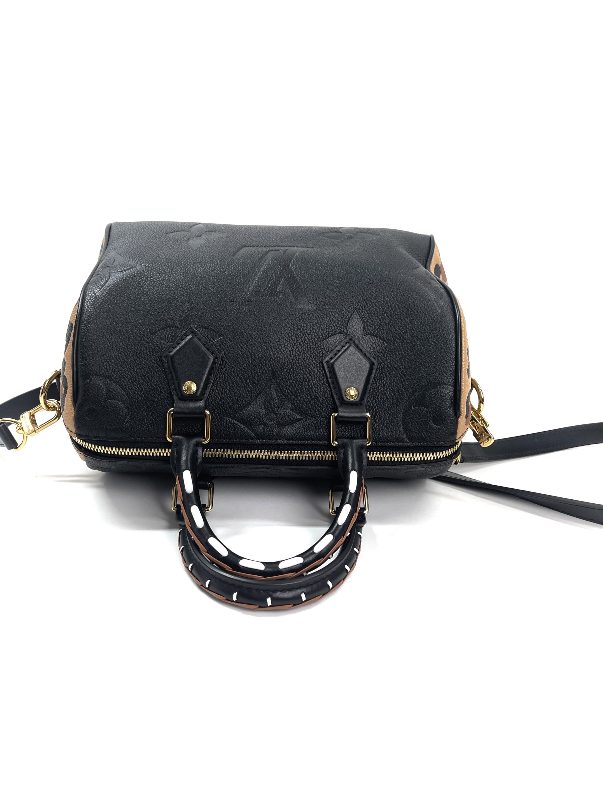 Louis Vuitton Limited Edition Wild At Heart Black Speedy 25 Bandouliere - A  World Of Goods For You, LLC