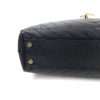 YSL Black Grain De Poudre Matelasse Chevron Tote Bag With Gold Hardware 22