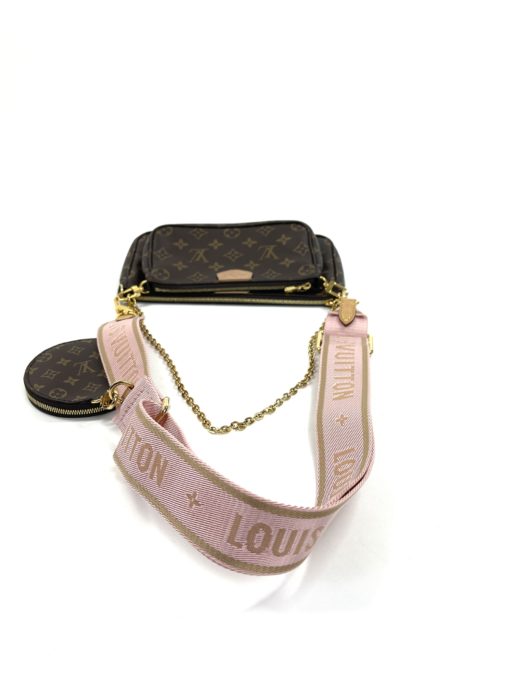 Louis Vuitton Monogram Multi Pochette Crossbody with Rose Clair Strap 11