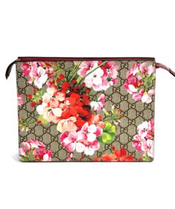 Gucci Large GG Supreme Blooms Cosmetic Case front view