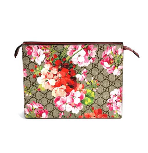 Gucci Large GG Supreme Blooms Cosmetic Case front view