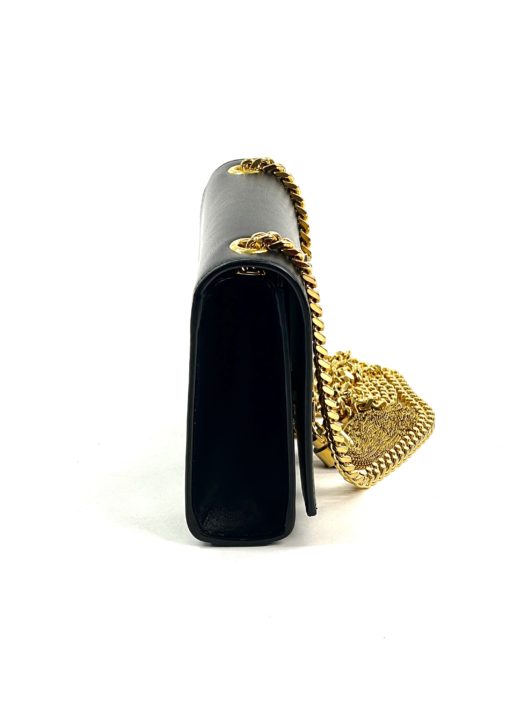 YSL Kate Black Leather Tassel Crossbody with Gold Hardware 8