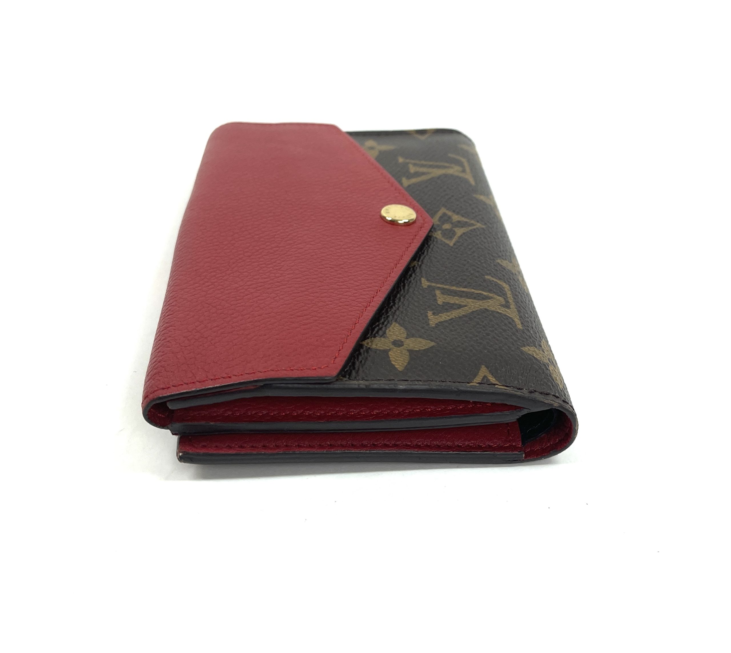 Louis Vuitton Damier Womens Folding Wallets, Red
