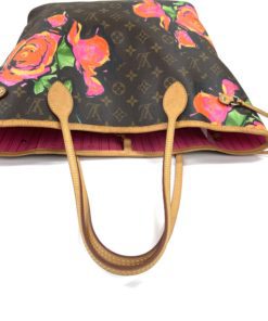 Louis Vuitton Stephen Sprouse Roses Neverfull MM handle