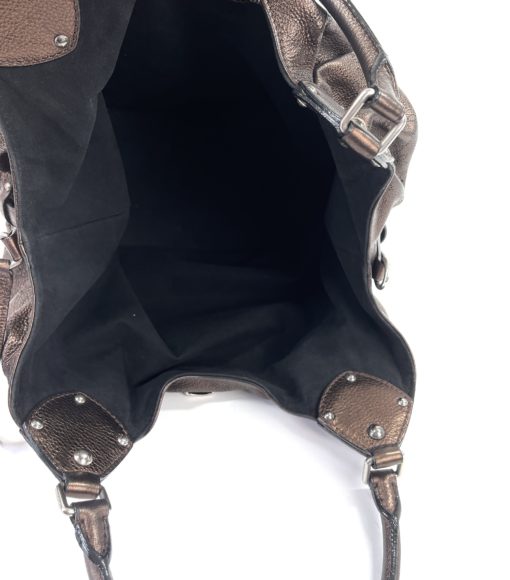 Louis Vuitton Metallic Mordore Bronze Monogram Mahina Leather Surya XL Bag 11
