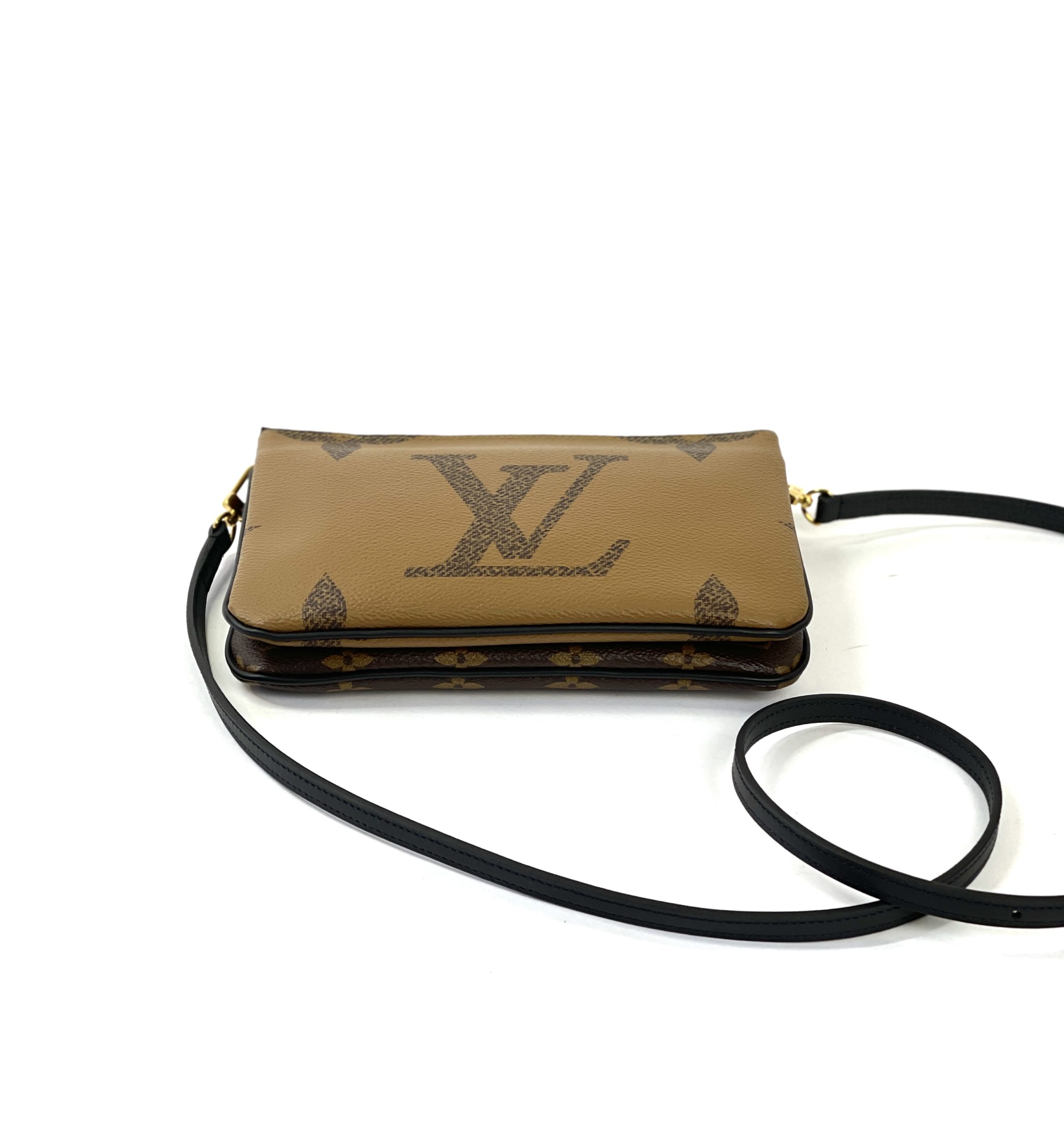 Louis Vuitton Double zip reverse pochette!! review/comparison and strap  options 