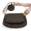 Louis Vuitton Monogram Multi Pochette Crossbody with Rose Clair Strap 18