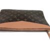 Louis Vuitton Daily Pouch Clutch Monogram with Peach 13