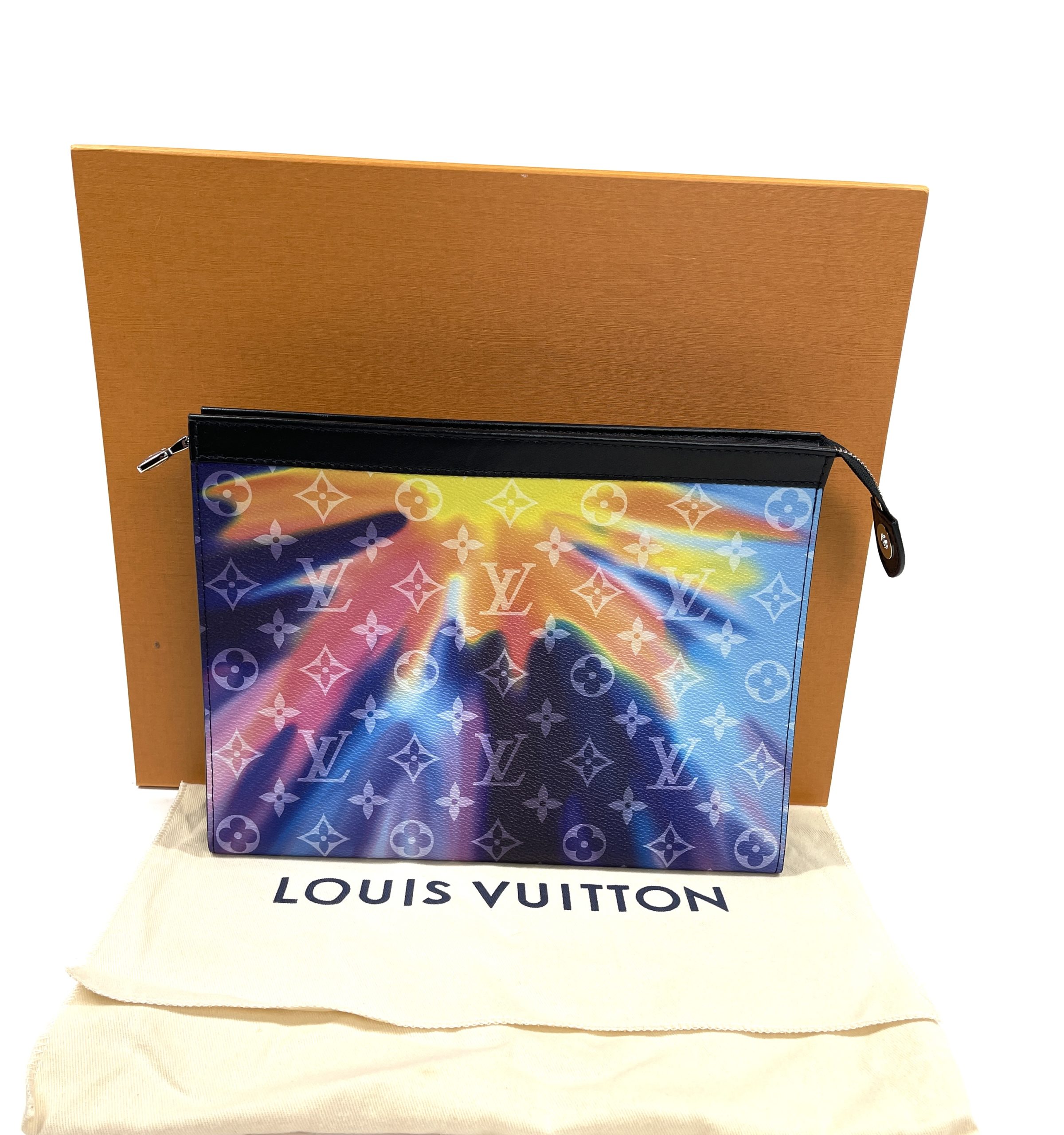 Louis Vuitton Voyage Pochette Sunset Monogram Multicolor in Coated