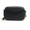 YSL Saint Laurent Mini Lou Black Matelassé Leather Camera Bag 4