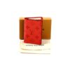 Louis Vuitton Monogram Taiga Pocket Organizer/Card Holder Red 2