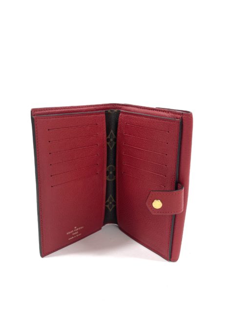 Louis Vuitton Monogram Compact Pallas Wallet with Red Cerise 3