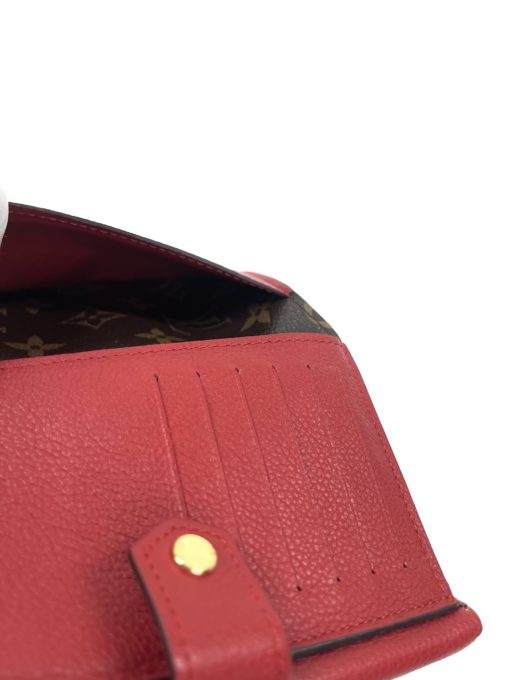 Louis Vuitton Monogram Compact Pallas Wallet with Red Cerise 18