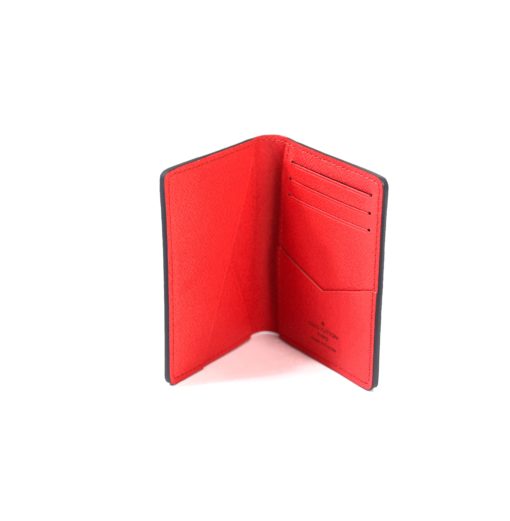 Louis Vuitton Monogram Taiga Pocket Organizer/Card Holder Red 8