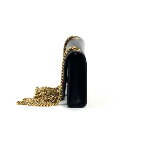 YSL Kate Black Leather Tassel Crossbody with Gold Hardware 11