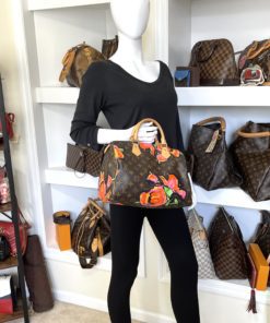 Louis Vuitton Stephen Sprouse Roses Speedy 30 Satchel with mannequin