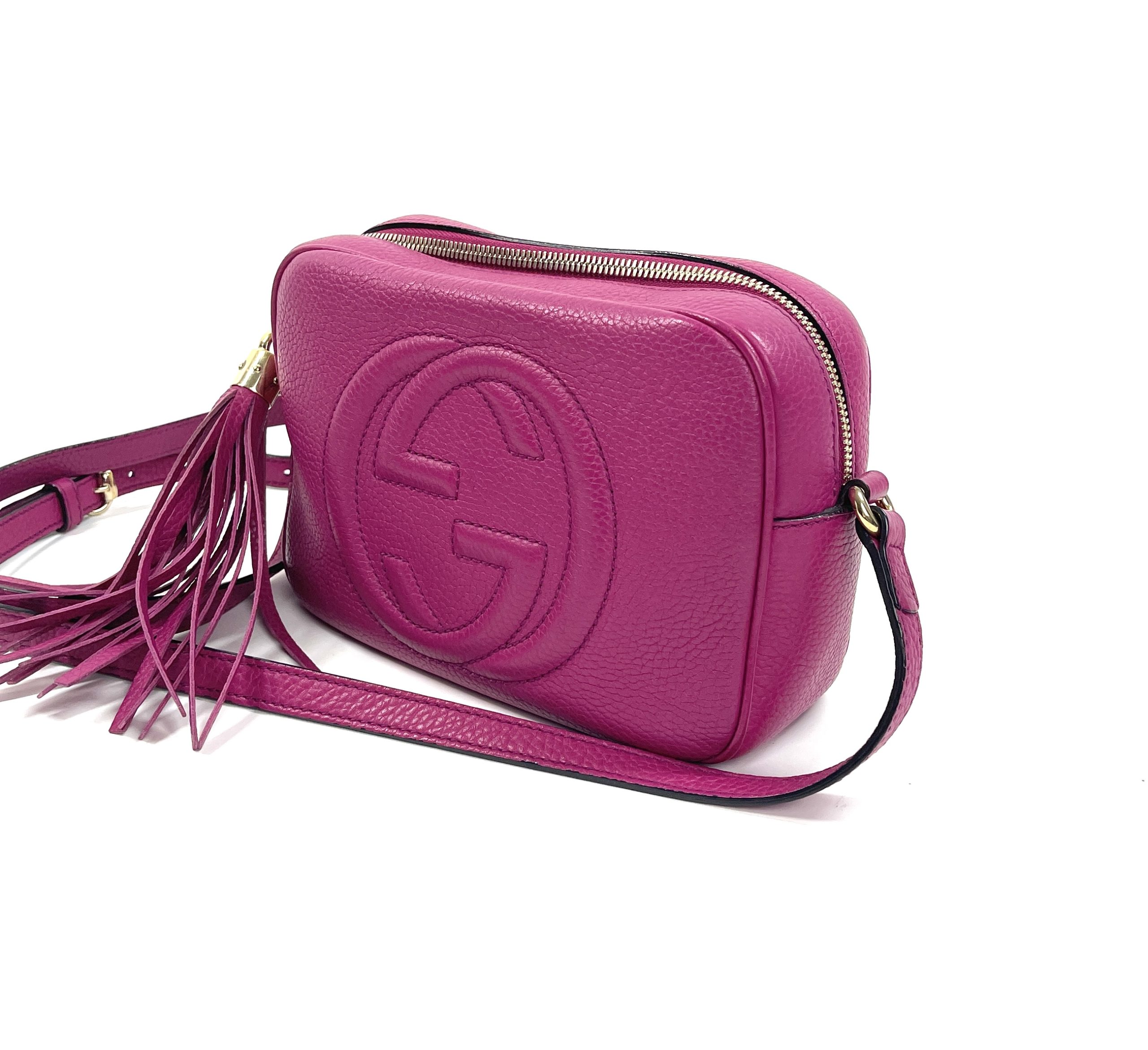 Gucci Pink Magenta Leather Soho Disco Crossbody - A World Of Goods For You,  LLC
