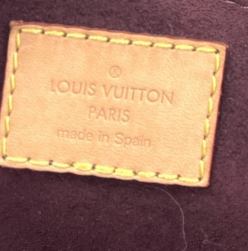 Louis Vuitton Monogram Montaigne MM Satchel or Shoulder Bag tag
