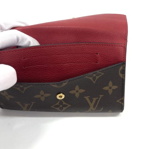 Louis Vuitton Monogram Compact Pallas Wallet with Red Cerise 13