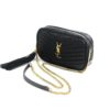 YSL Saint Laurent Mini Lou Black Matelassé Leather Camera Bag